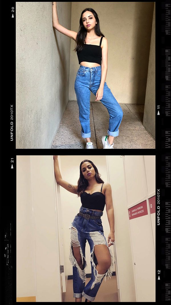 Anitta, Giovana Marçon - top-preto-calça-jeans - cropped - verão - street-style
