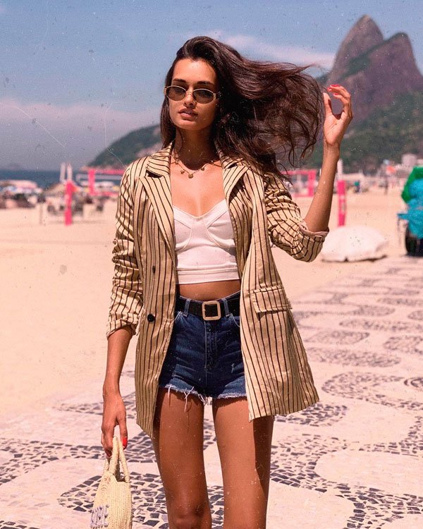 Gizele Oliveira - short jeans - shorts - verão - street-style