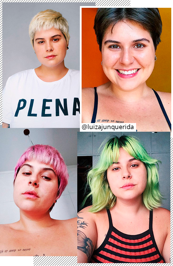 Luiza Junqueira - cabelos - coloridos - todas - Instagram