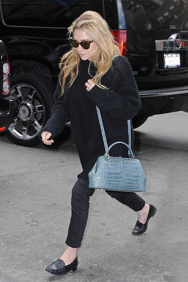 Ashley Olsen - bolsa - croco - inverno - street style