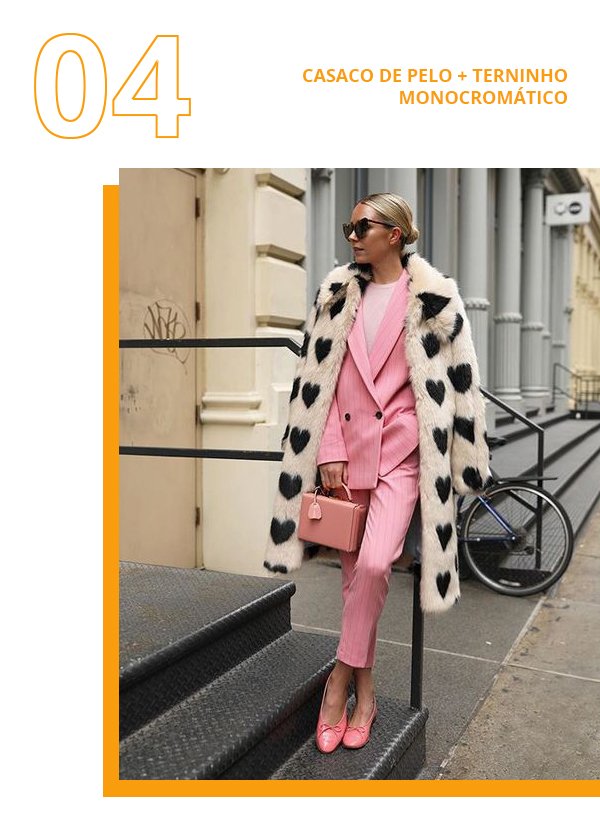 Modelo - Terninho - Casaco de Pelo - Inverno - Street Style