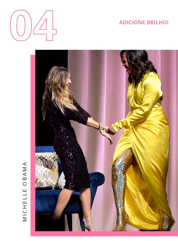 Michelle Obama - vestido-amarelo - brilho - inverno - street-style