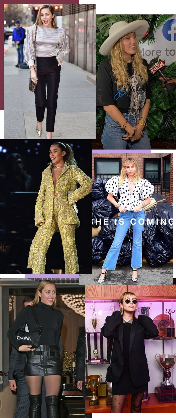 Miley Cyrus - Looks - 70's - Inverno - Street Style