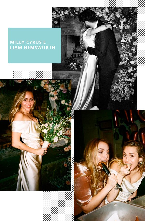 Miley Cyrus - vestido - casamento - inverno - street-style