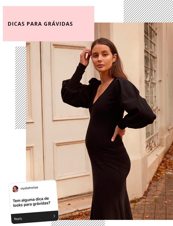 Sara Donaldson - vestido-preto - grávidas - inverno - street-style