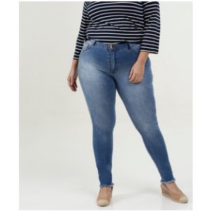 Calça Feminina Jeans Skinny Plus Size Biotipo