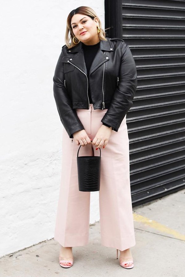 Nicolette Mason -      - jaqueta de couro - meia-estação - street style