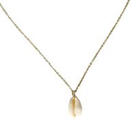 Coquillage Necklace Long - U Dourado