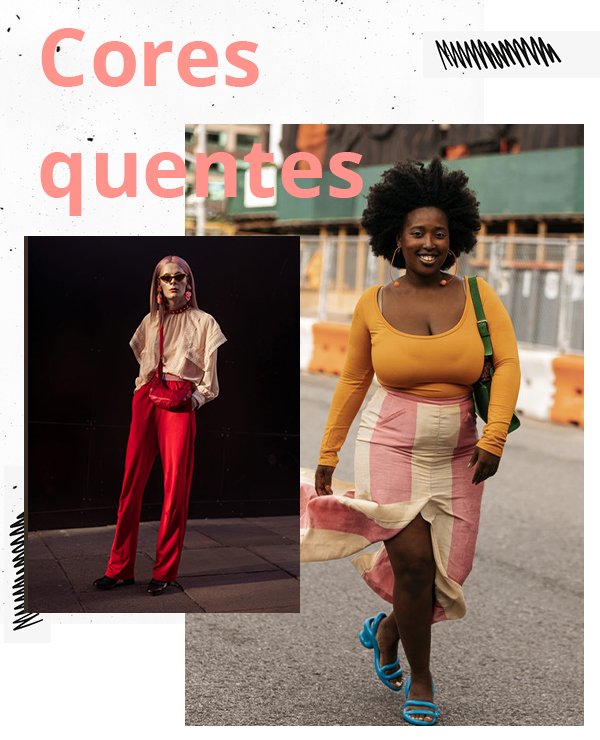 It girls - Cores - Cores quentes - Inverno - Street Style