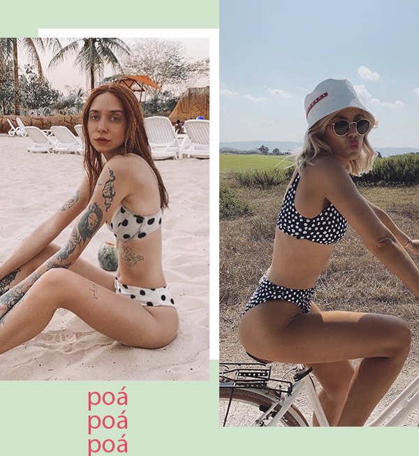 It girls - Beachwear - Poá - Verão - Street Style