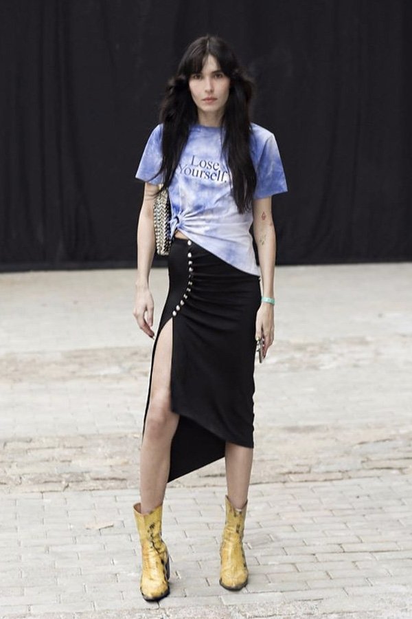 Ellen Milgrau - - Western boots - verão - street style