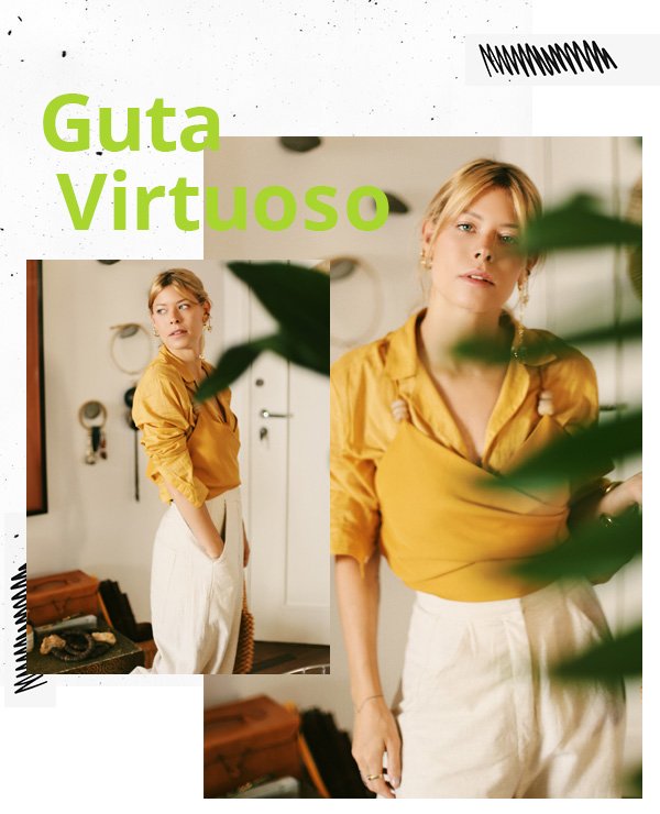 Guta Virtuoso - regata e camisa por baixo - sobreposições de verão - verão - street style