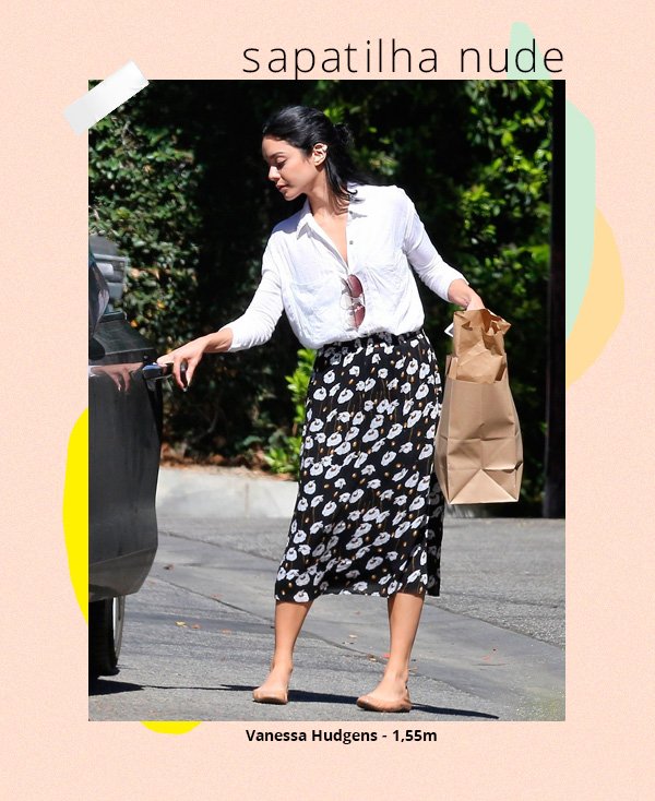 Vanessa Hudgens - saia-midi - sapatilha - verão - street-style