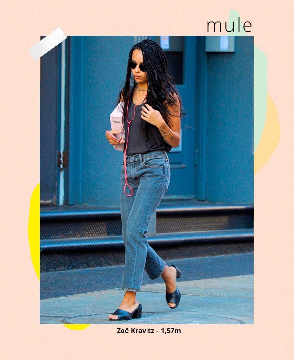 Zoë Kravitz - mule - mule - verão - street-style