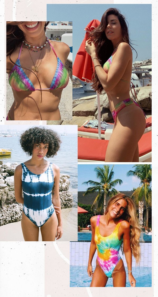 Camila Coutinho - beachwear - tie-dye - verão - street-style