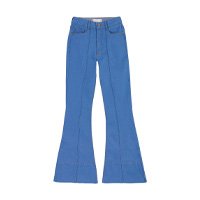 Calça Jeans Flare Com Detalhe De Costura