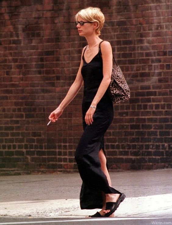 Gwyneth Paltrow - Slipdress - Anos 90  - Primavera - Street Style