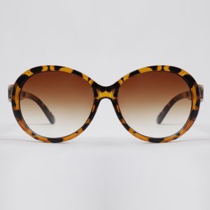 Óculos De Sol Redondo Feminino Yessica Tartaruga