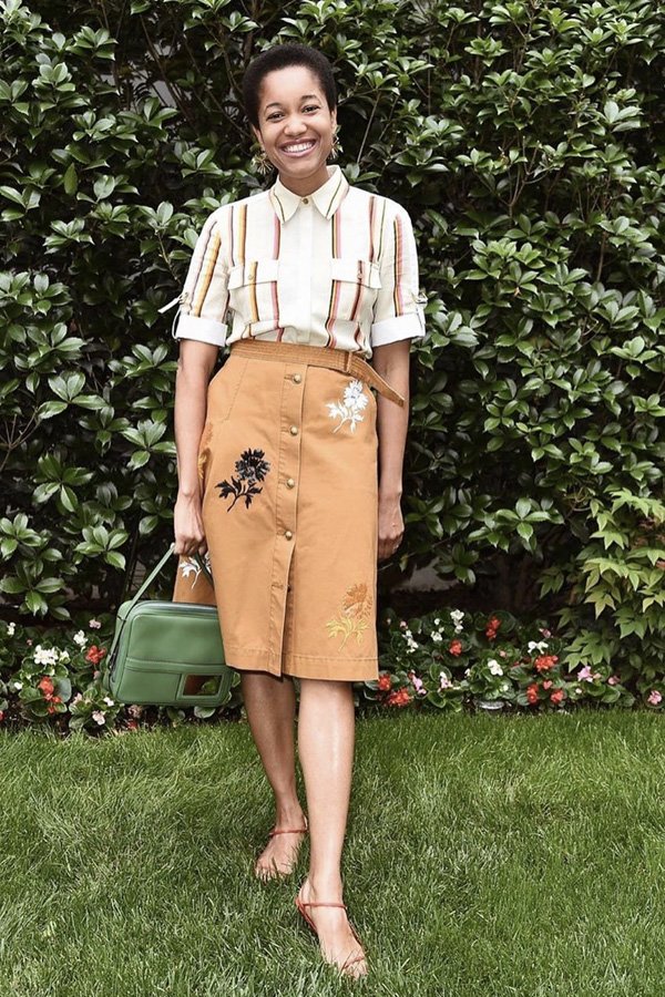 Tamu Mcpherson - saia de botões - saia de botões - verão - street style