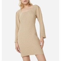 Vestido Tricot Decote Quadrado