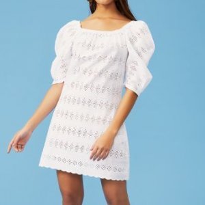 Saida De Praia Vestido Laise Manga Bufante