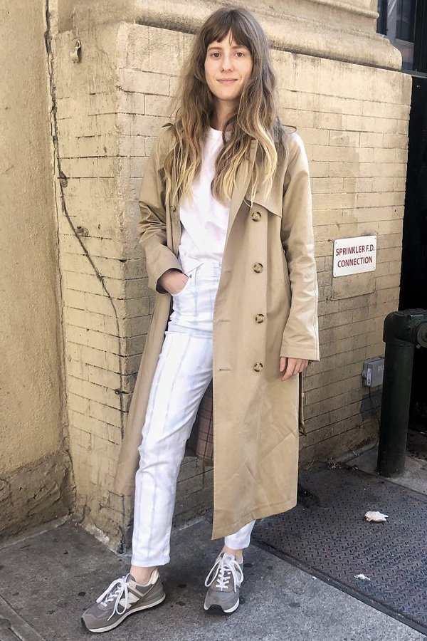 Haley Nahman - casaco - trench coat - verão - street style