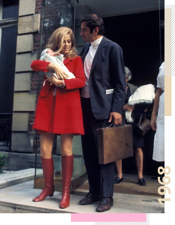 Jane Fonda - casaco-vermelho - casaco - verão - street-style
