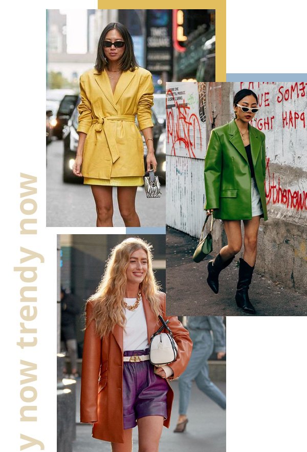 Aimee Song, Emili Sindlev - trendy now - blazer de couro - inverno - street style