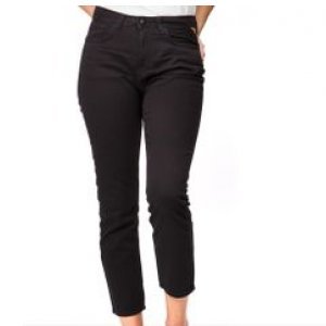 Calça Feminina Mom Sarja Black Preto Tamanho 40