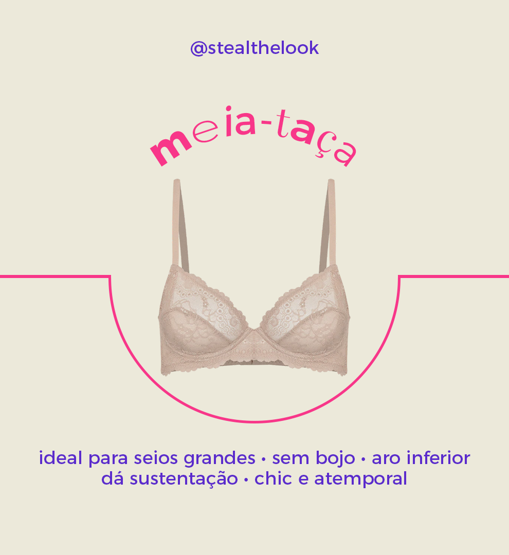 It girls - Meia taça - Lingerie - Inverno - Street Style - https://stealthelook.com.br