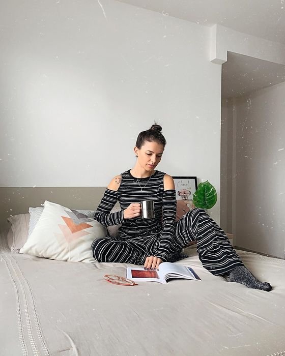 Bruna Michel - Pijamas estilosos - pijamas - inverno  - em casa  - https://stealthelook.com.br