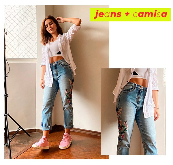 It girls - Jeans + camisa branca - Dicas de styling - Inverno - Street Style - https://stealthelook.com.br