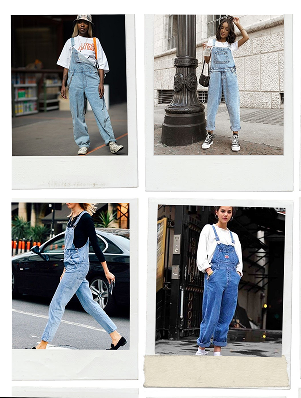 Pinsterest - Macacão jeans  - anos 90 - verão  - Street Style  - https://stealthelook.com.br