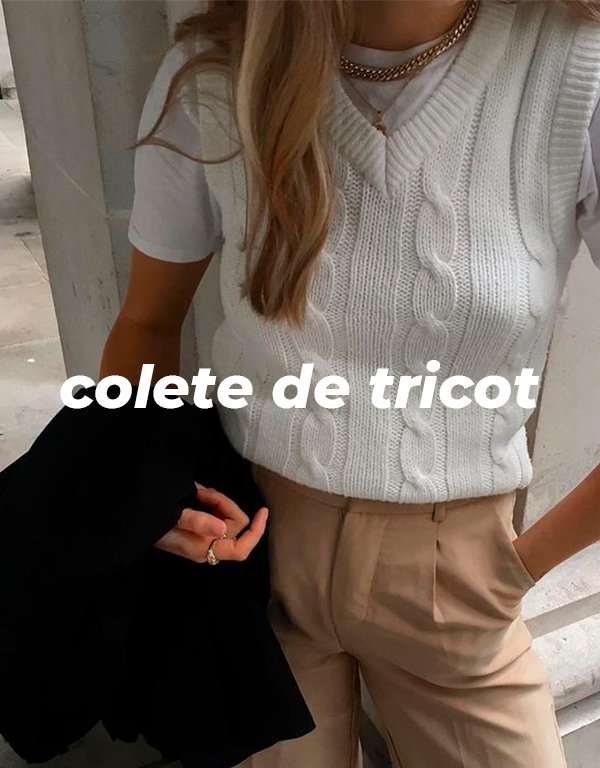 It girls - Colete de tricot - Avós - Inverno - Street Style - https://stealthelook.com.br