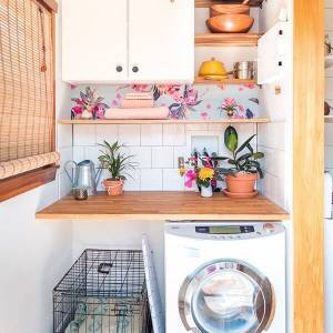 Mais de 10 ideias pra decorar e organizar a lavanderia