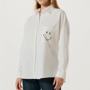 Camisa Feminina Com Botões Smiley