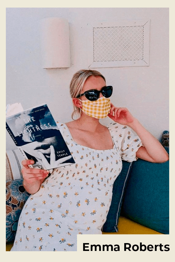 Emma Roberts - vestido - grávida - verão - Em casa - https://stealthelook.com.br