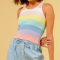CROPPED TRICOT RAINBOW