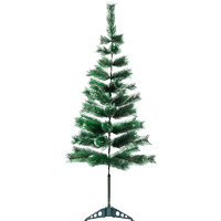 Árvore tradicional flocada 1,4m, 53 galhos - Orb Christmas