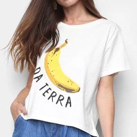 Camiseta Farm Banana Da Terra Feminina - Off White