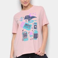 Camiseta T-Shirt Cantão Boyfriend Chef Feminina - Rosa