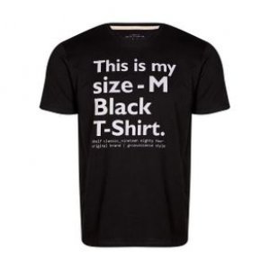 Camiseta Masculina This Is My Black T-Shirt Preto Tamanho P