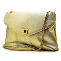 Bolsa Metalizada Hendy Bag Feminina - Dourado