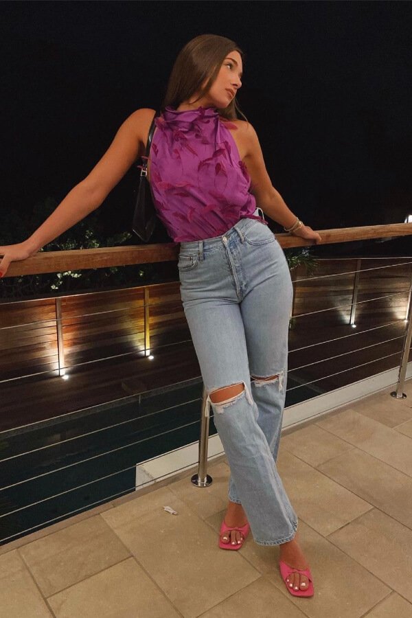 Danielle Bernstein - Calça jeans - calça Jeans no verão - verão - street style  - https://stealthelook.com.br