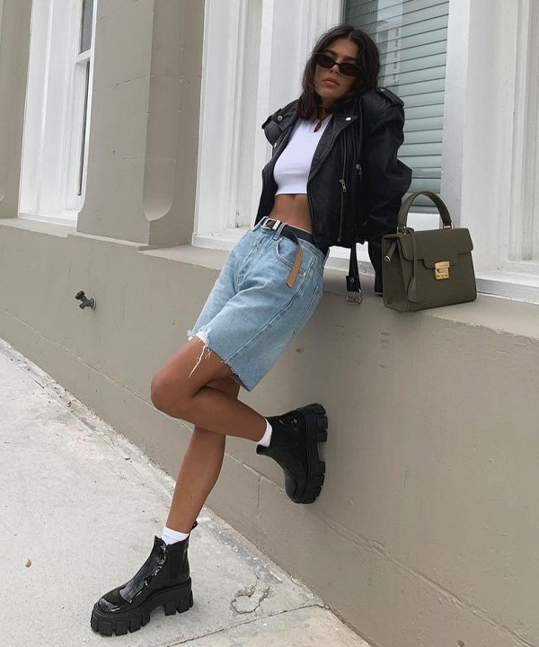 Jen Ceballos - bota tendência - chunky chelsea boots - verão - street style - https://stealthelook.com.br