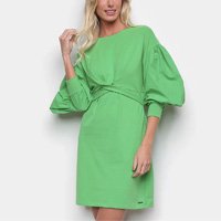 Vestido Colcci Manga Bufante - Verde