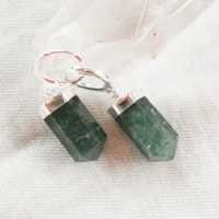 Argolinha Cristal Quartzo Verde