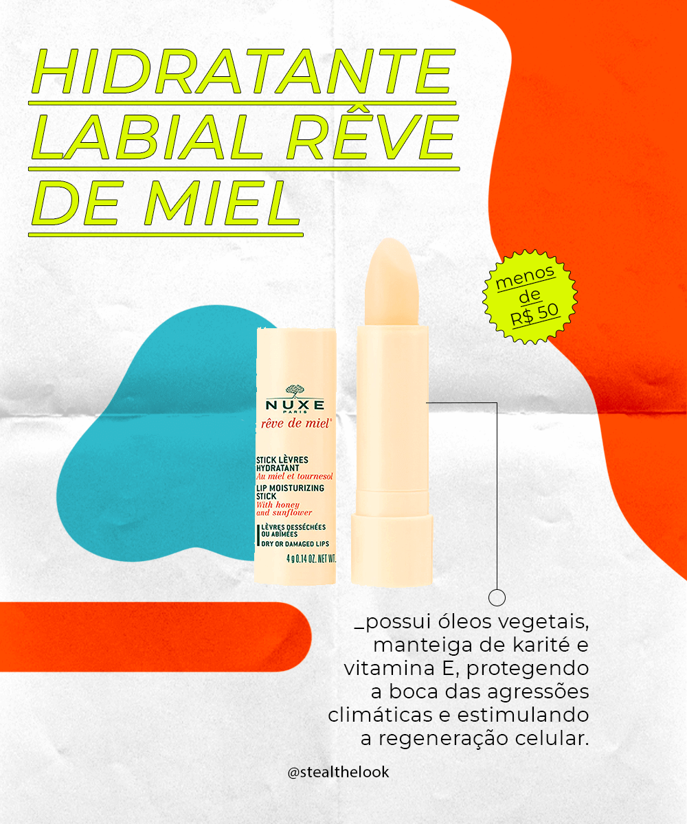 Hidratante labial Nuxe - Hidratante labial Nuxe - produtos de beleza - outono - brasil - https://stealthelook.com.br