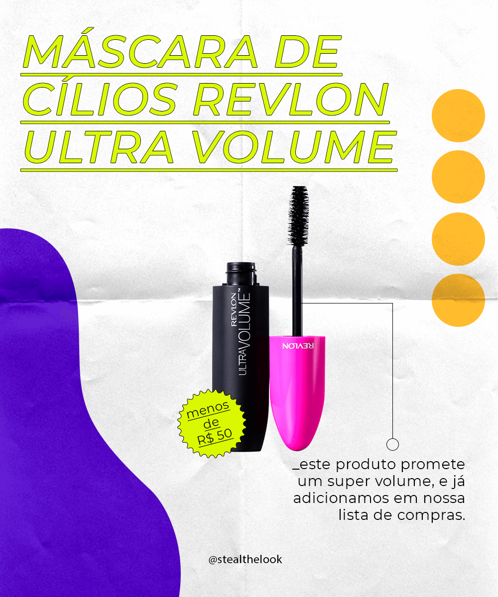 Mascara de cílios Revlon  - Mascara de cílios Revlon  - produtos de beleza - outono - brasil - https://stealthelook.com.br