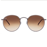 Óculos de Sol Ray Ban Round Flat - Cinza